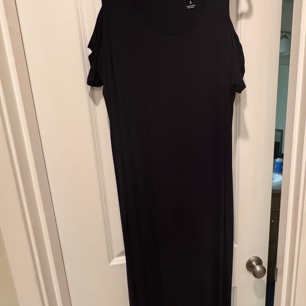 Torrid Black Cold Shoulder Maxi Dress